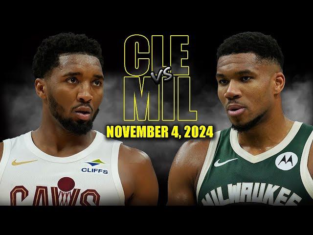 Milwaukee Bucks vs Cleveland Cavaliers Full Game Highlights - November 4, 2024 | 2024-25 NBA Season