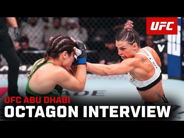 Mackenzie Dern Octagon Interview | UFC Abu Dhabi