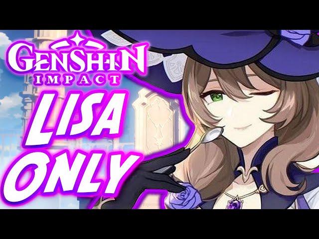 Can You Beat Genshin Impact Only Using Lisa??!!