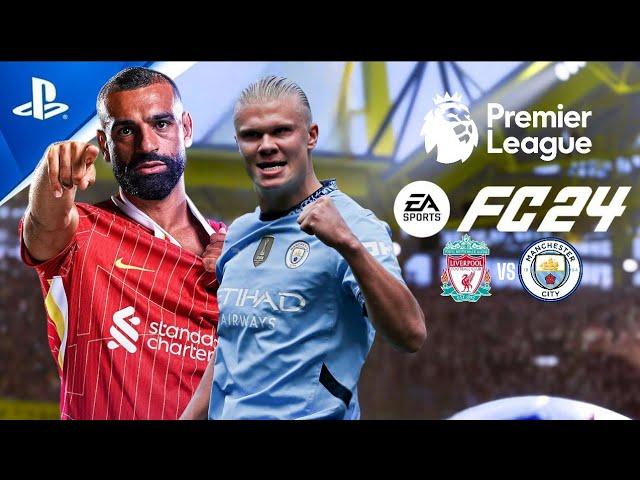 FC 24 | Liverpool vs Man City - Premier League 2024 ft. Salah, Nunez, Dias, Haaland | PS5™ [4K60]