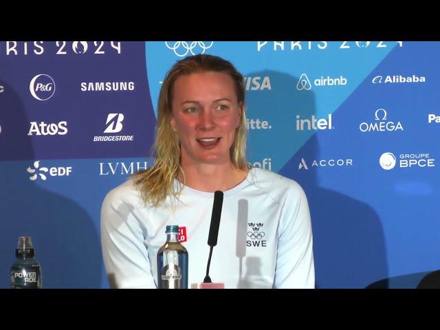 Sweden's Sarah Sjoestroem on winning her 1st Olympic title in women's 50m freestyle at Paris 2024