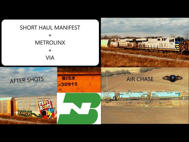 SHORT HAUL MANIFEST  +  METROLINX COMMUTERS  +  VIA