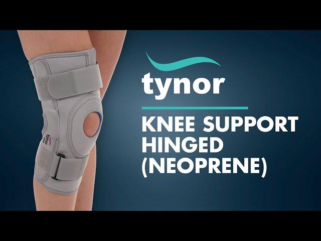 Tynor KNEE SUPPORT HINGED NEOPRENE (J01) for controlled compression around the knee.