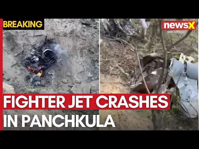 Breaking News: Fighter Jet Crashes in Panchkula, Pilot Lands Safely Using Parachute | NewsX