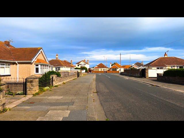 Rhyl Beach and Coastline Walk, Welsh Countryside 4K