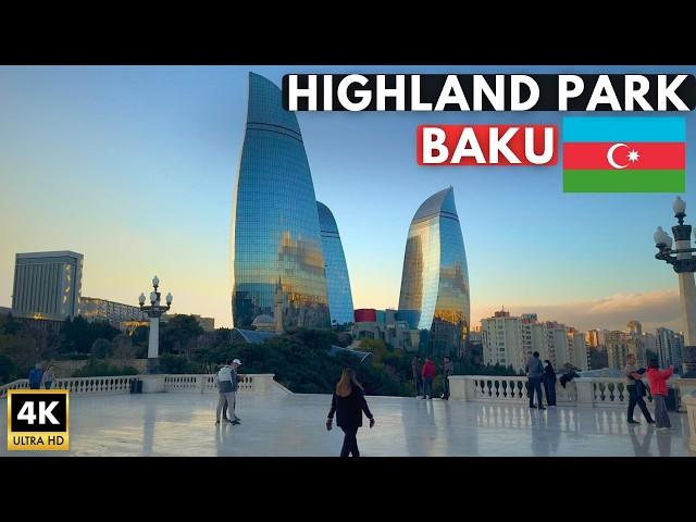 Highland Park Baku, Azerbaijan  - Walking Tour [4K]