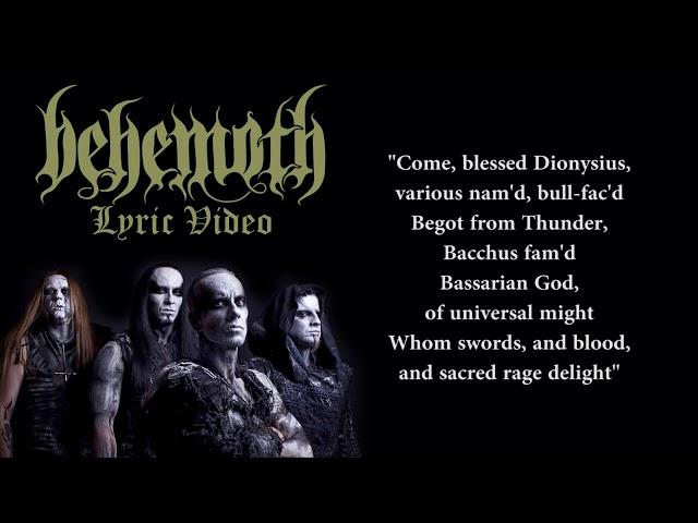 Behemoth - Daimonos (LYRICS / LYRIC VIDEO)