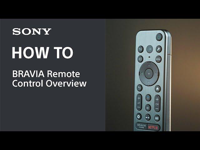 Tips Video | Remote Control Overview | Sony Official