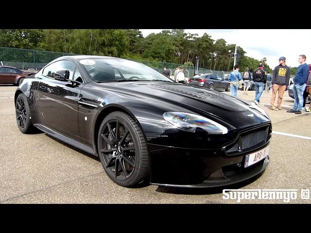 Aston Martin V12 Vantage on Track - Great Sounds!
