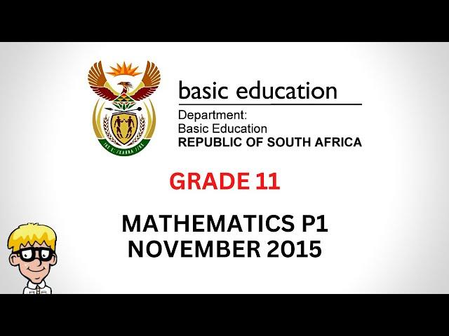 2015 Maths Paper 1 Grade 11