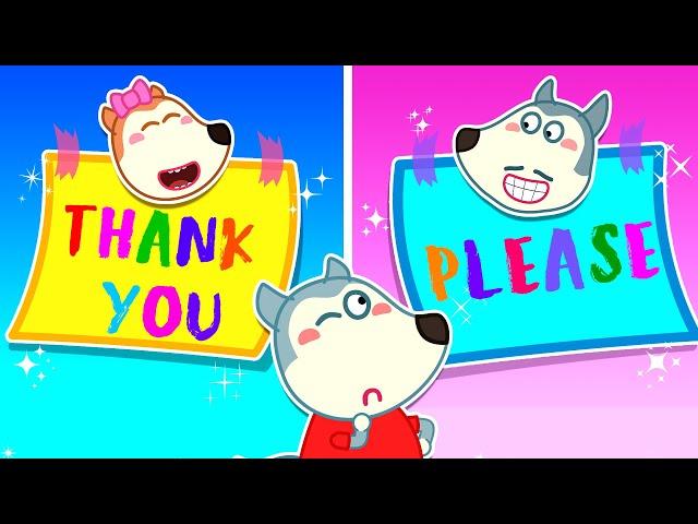 Wolfoo Learns to Say Please and Thank You With Dad | Good Manner for Kids  Wolfoo Kids Cartoon