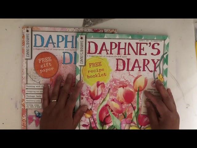 Junk journal making using Daphne’s Diary - pages