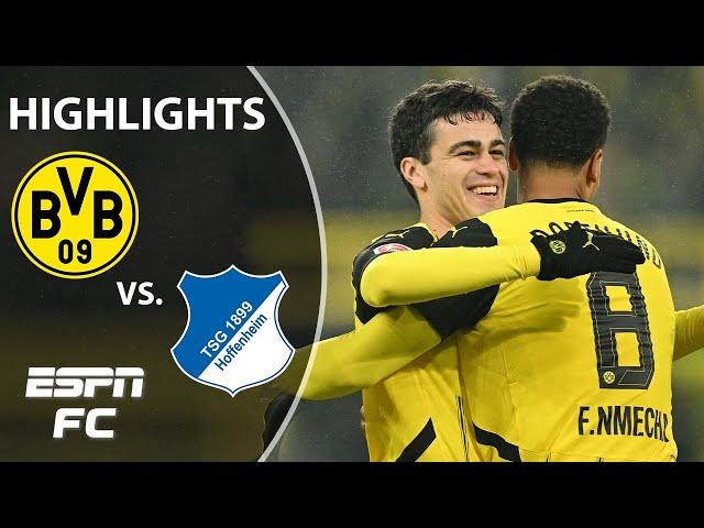  GIO REYNA SCORES  Borussia Dortmund vs. Hoffenheim | Bundesliga Highlights | ESPN FC