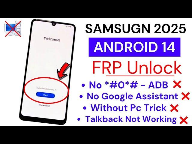 SAMSUNG FRP BYPASS/UNLOCK 2024 Android 13/14 Latest Security 2025️Frp Lock Removal New Trick