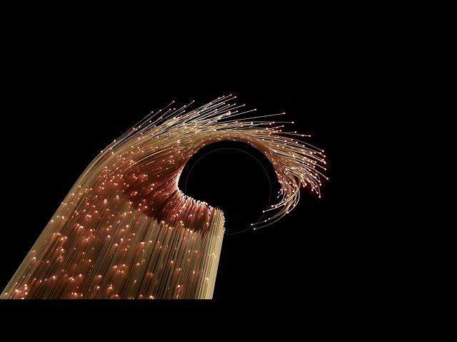 light VS Schwarzschild Black Hole - 3D animation