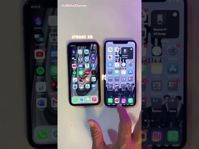 iPhone Xs Max vs iPhone Xr - youtube #shorts