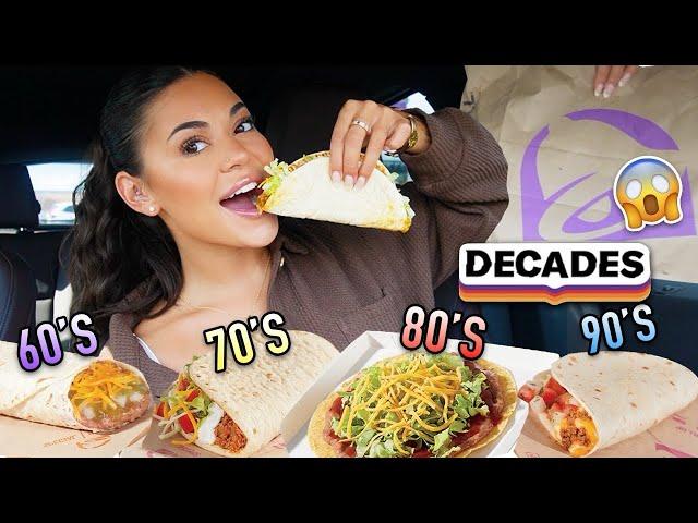 Taco Bell's NEW Decade Menu Taste Test – Popular 60s, 70s, 80s & 90s Menu Items! 