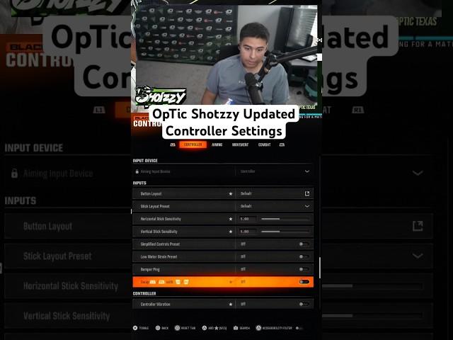 OpTic Shotzzy Updated Controller Settings #shotzzy #OpTic #blackops6 #bo6 #callofduty #cod