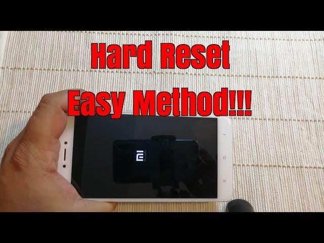 How to Hard reset Xiaomi Redmi Note4. Remove pin,pattern,password lock.