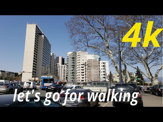 4K let's go for walking in Tbilisi Georgia Relaxing walk ( HDR )