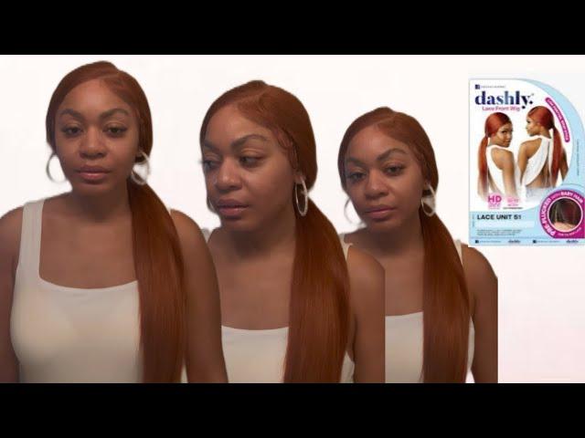 Sensationnel Dashly Lace Unit 51 in Chocolate Copper | Glueless Wig for Alopecia & Easy Installs!