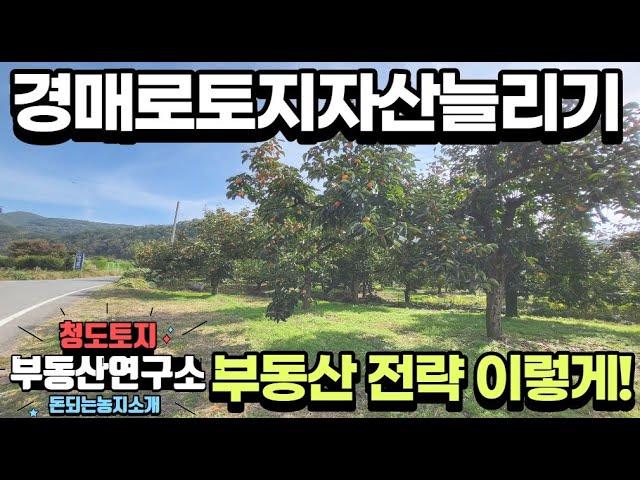 (유찰)팔조령넘어 돈되는 청도경매토지.경매토지 투자해서 부자되세요390