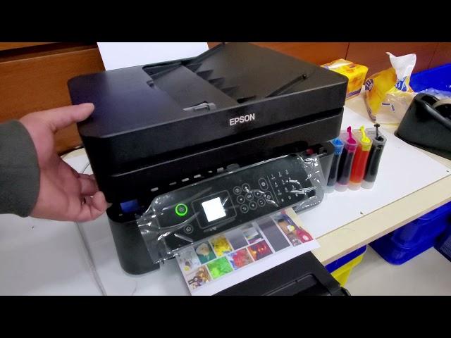 【創達科技】EPSON WF-2831 四合一WiFi傳真複合機（免晶片刷機+連供改裝/滿墨水量）＃雙面列印 彩色螢幕