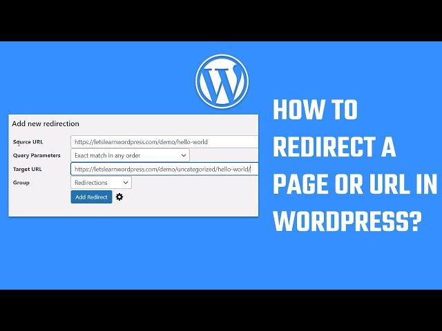 Redirect URL on WordPress using Redirection Plugin | 2023 #WordPress 16