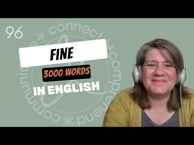 Learn English Vocabulary: "fine" - Definitions, Usage, Collocations, and Opposites 97/3000