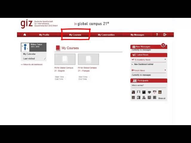 The New Dashboard - Global Campus 21