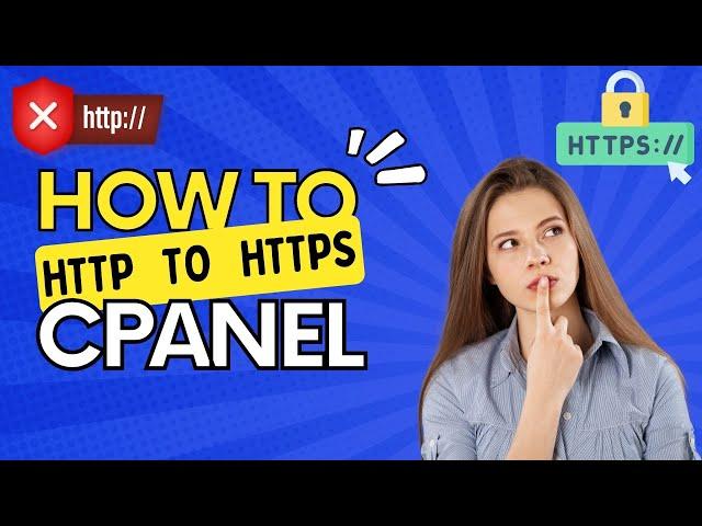 How to Force Redirect HTTP URL to HTTPS URL easy in cPanel [4K]