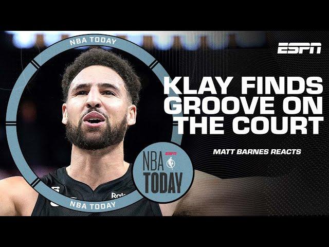 Matt Barnes explains why Steph Curry being out has been a good thing for Klay Thompson  | NBA Today