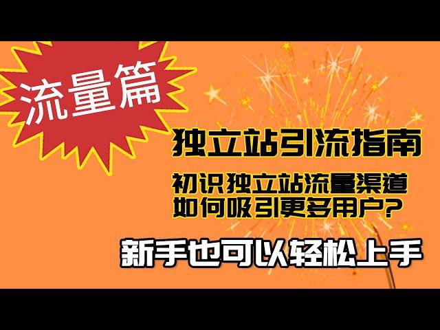 流量篇: 独立站引流指南 初识独立站流量渠道: 如何吸引更多用户? (案例分析)