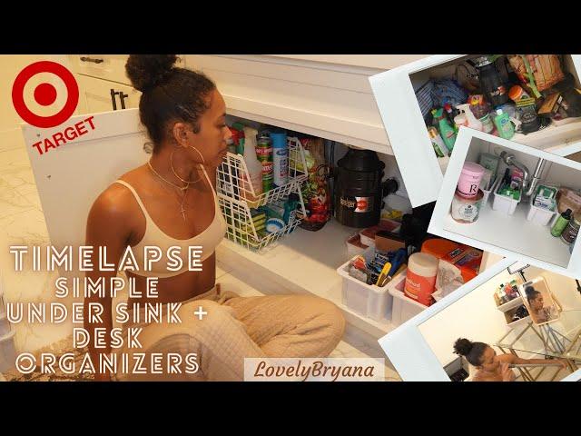 Target Under Sink Storage Organization | TimeLapse Cleaning | LovelyBryana