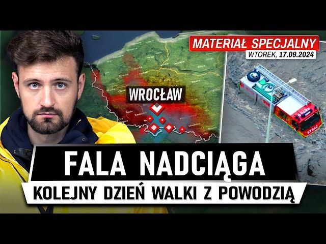 Wielka WODA zalewa POLSKĘ - Nadciąga FALA na WROCŁAW (17.09.2024)