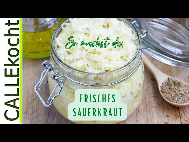 Frisches Sauerkraut selber machen. Ganz einfach mit Omas "DIY" Rezept