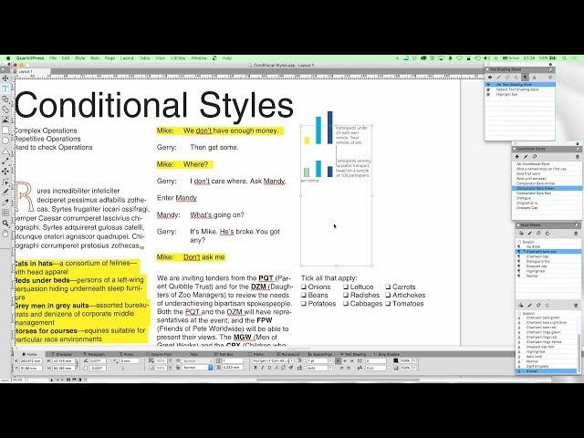 33 - DTP with QuarkXPress: Conditional Styles