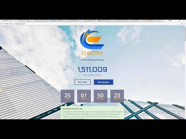 ELEKTRA COIN ICO – THE REGALCOIN KILLER    FULL REVIEW