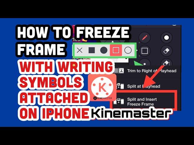 How to freeze frame using Kinemaster on iPhone.