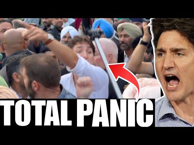 Trudeau gets SWARMED in Surrey BC