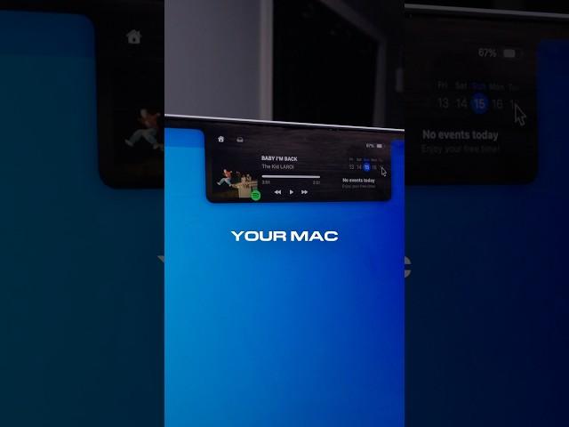 Dynamic Island on Mac for FREE using BoringNotch 