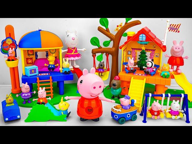 100 Minutes of Satisfying ASMR Unboxing  Adorable Peppa Pig Adventure Treehouse Playset Collection