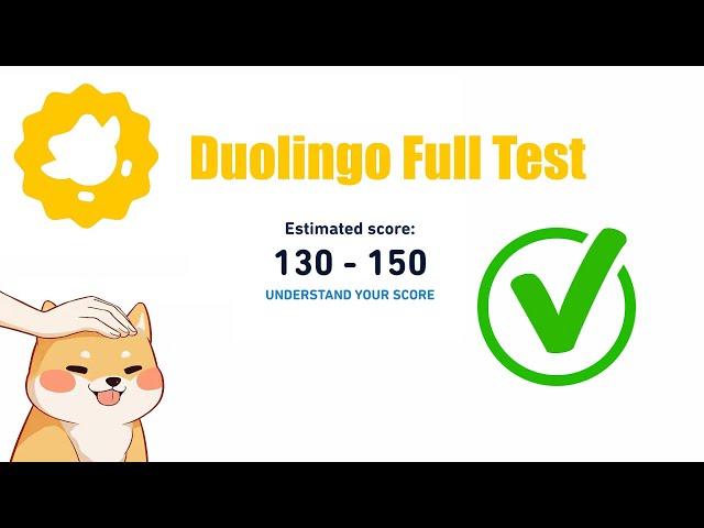 I scored 150 in Duolingo English Test Practice again in 2024! | Full Test