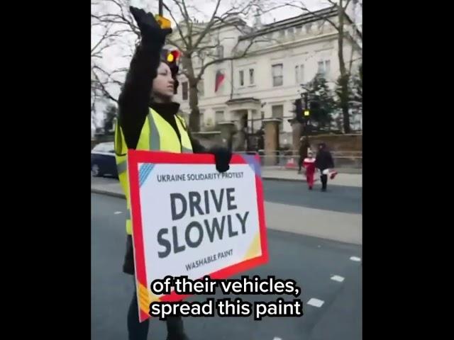 #Ukraine protest outside #Russia embassy in #london  #england