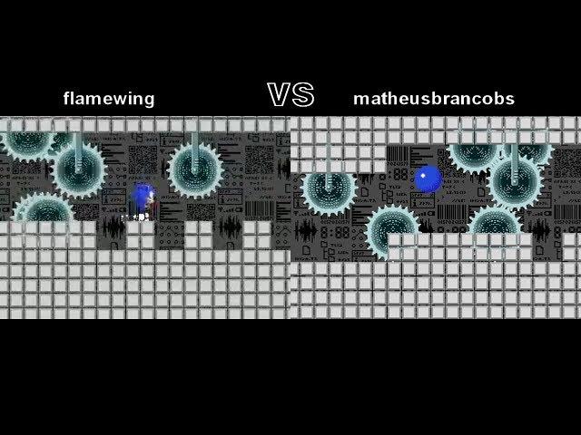 [TAS Comparison] Sonic VR - flamewing vs matheusbrancobs