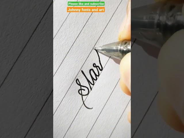 stark in beautiful handwriting #calligraphy #handwriting #shorts