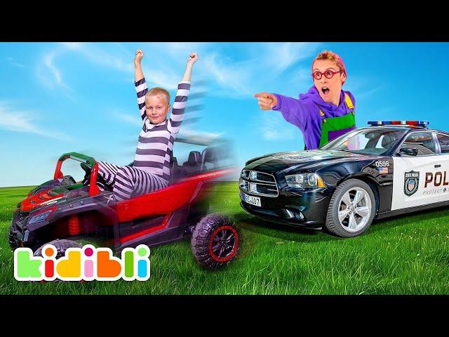 Police Cars for Kids  Vehicles videos for toddlers | Kidibli