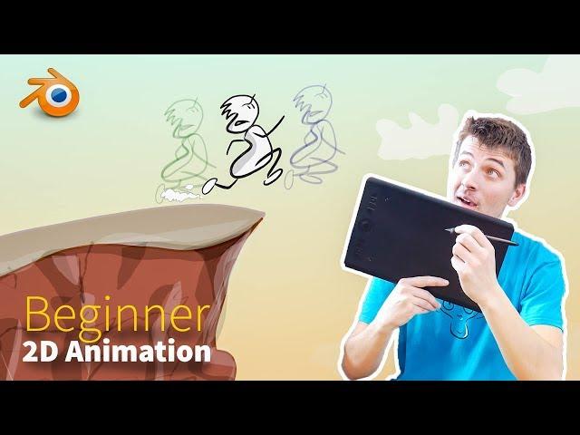 How to Create 2D Animations - Beginner Blender Tutorial