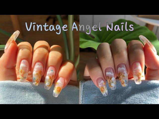 빈티지한 천사네일 /셀프네일 /젤제거 /드릴케어 /Angelic Nails /DIY Nail Art