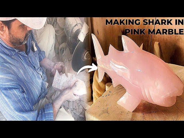 Creating Beautiful Art: Shark in Pink Stone